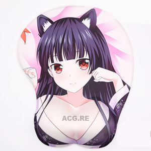 Ruri Goko Black Cat 3D Anime Boobs Mouse Pad Ore no Imouto ga Konna ni Kawaii Wake ga Nai 3D Breast Oppai Mouse Pads