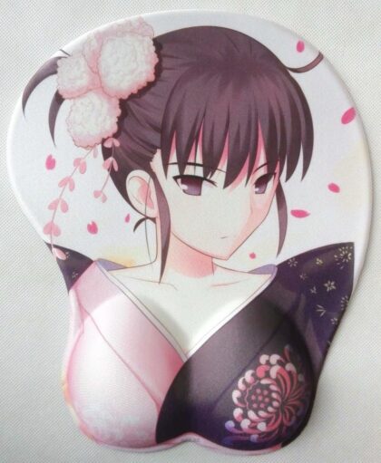 Shiki Ryougi (Assassin) 3D Anime Boobs Mouse Pad Fate Grand Order 2.8CM Height 3D Breast Oppai Mouse Pads