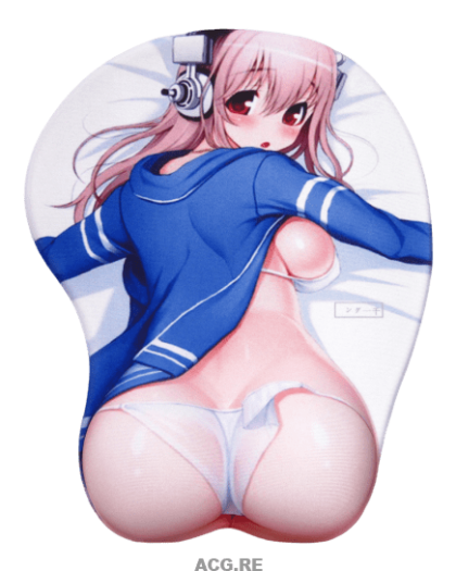 Super Sonico Pink Big Butt (2) 3D Anime Butt Mouse Pad 3D Butt Mouse Pads