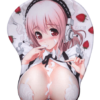 Super Sonico Pink Big oppai 3D Anime Boobs Mouse Pad 3D Breast Oppai Mouse Pads
