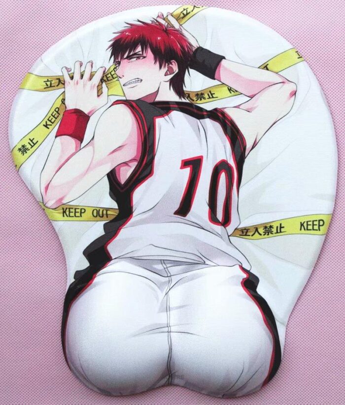 Taiga Kagami Kuroko no Basuke 2.8CM Height Taiga Kagami 3D Anime Boobs Mouse Pad Kuroko no Basuke 3D Breast Oppai Mouse Pads