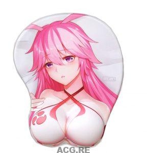 Yae Sakura Warlock 3D Anime Boobs Mouse Pad Houkai Impact 3rd 3D Breast Oppai Mouse Pads
