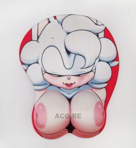 Sheep Girl Boobs Mouse Pad Height 4cm 3D Breast Oppai Mouse Pad