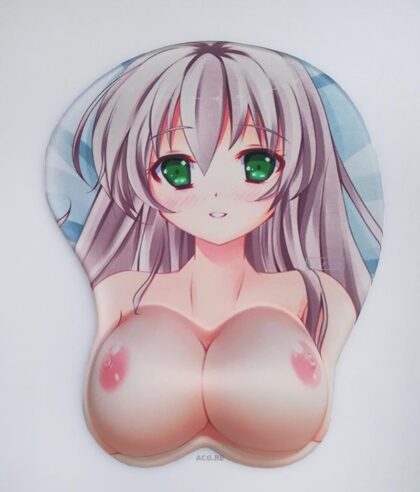 Green Eyes Boobs Mouse Pad Height 4cm 3D Breast Oppai Mouse Pad