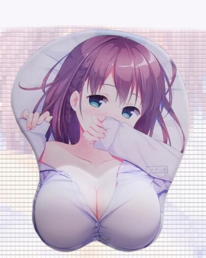 Ai-chan Boobs Mouse Pad Height 4cm Tawawa on Monday 3D Oppai Breast Anime Mouse Pad