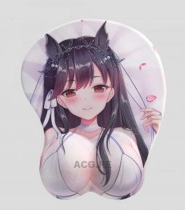 Atag Boobs Mouse Pad Height 4cm Azur Lane 3D Oppai Breast Game Mouse Pad