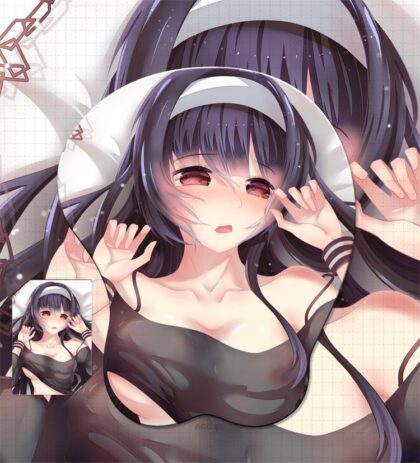 Black Kasumigaoka Utaha Boobs Mouse Pad Saekano How to Raise a Boring Girlfriend 3D Oppai Breast Anime Mouse Pad