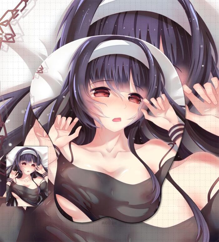 Black Kasumigaoka Utaha Boobs Mouse Pad Saekano How to Raise a Boring Girlfriend 3D Oppai Breast Anime Mouse Pad