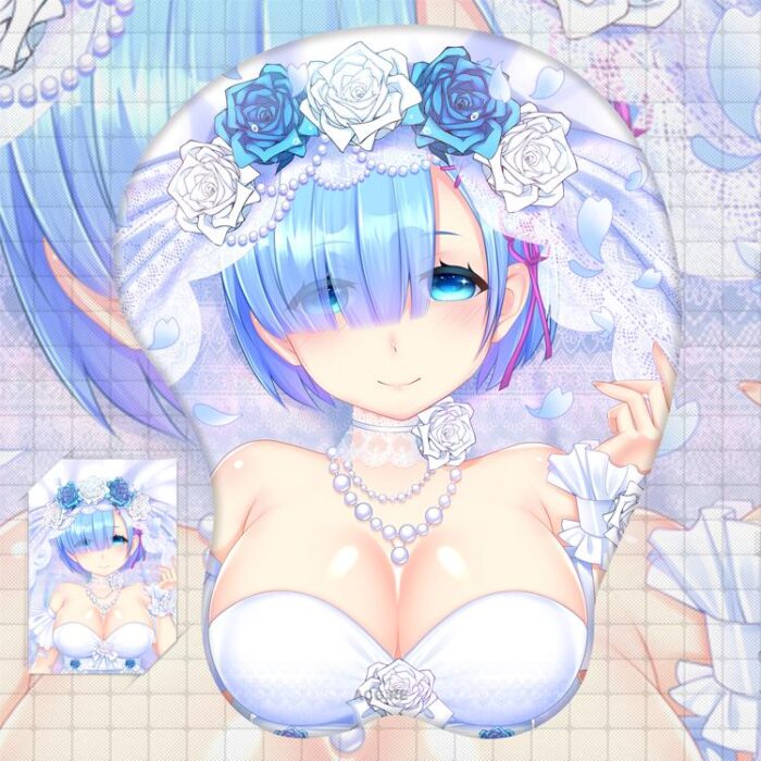 Blue Rem Boobs Mouse Pad ReZero 3D Oppai Breast Anime Mouse Pad Blue Rem Boobs Mouse Pad ReZero 3D Oppai Breast Anime Mouse Pad