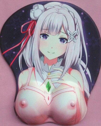 Re Zero Emilia Hentai R18 3D Oppai Breast Sexy Mouse Pad