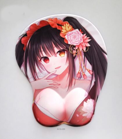 Kurumi Tokisaki Nightmare Boobs Mouse Pad Height 4cm Date A Live 3D Oppai Breast Anime Mouse Pad