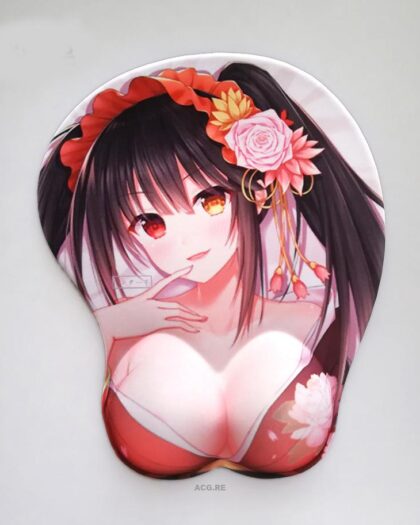 Kurumi Tokisaki Nightmare Boobs Mouse Pad Height 4cm Date A Live 3D Oppai Breast Anime Mouse Pad