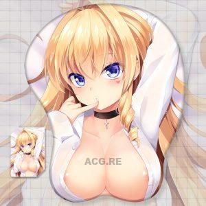 Delores·Neumann Lola Boobs Mouse Pad 3D Oppai Breast Anime Mouse Pad