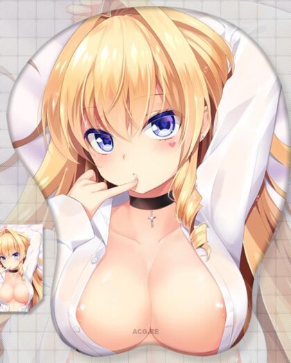 Delores·Neumann Lola Boobs Mouse Pad 3D Oppai Breast Anime Mouse Pad