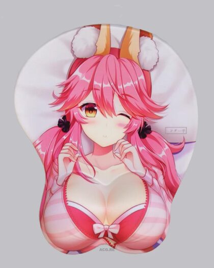 Tamamo no Mae Boobs Mouse Pad Height 4cm Fate Grand Order 3D Oppai Breast Game Mouse Pad