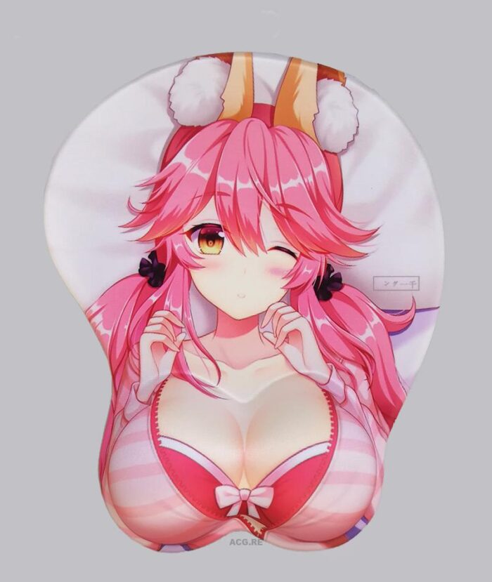 Fate Grand Order Tamamo no Mae Tamamo no Mae Boobs Mouse Pad Height 4cm Fate Grand Order 3D Oppai Breast Game Mouse Pad