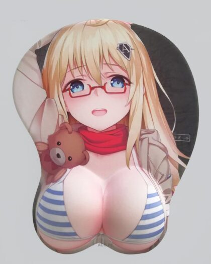 AV Val Boobs Mouse Pad Height 4cm Girls Frontline 3D Oppai Breast Game Mouse Pad