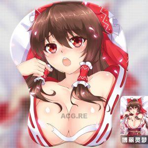 Hakurei Reimu Boobs Mouse Pad Touhou Project 3D Oppai Breast Anime Mouse Pad