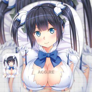 Hestia Boobs Mouse Pad Is It Wrong to Try to Pick Up Girls in a Dungeon 3D Oppai Breast Anime Mouse Pad