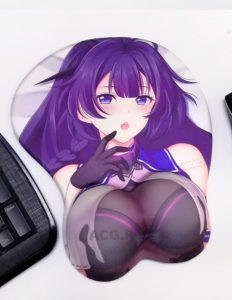 Tetra Calyx Boobs Mouse Pad Height 4cm Houkai Impact 3 3D Oppai Breast Game Mouse Pad