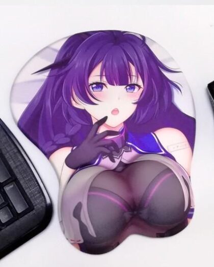Tetra Calyx Boobs Mouse Pad Height 4cm Houkai Impact 3 3D Oppai Breast Game Mouse Pad