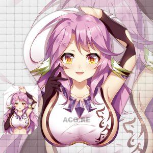 Jibril Boobs Mouse Pad No Game No Life 3D Oppai Breast Anime Mouse Pad