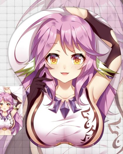 Jibril Boobs Mouse Pad No Game No Life 3D Oppai Breast Anime Mouse Pad