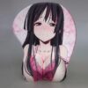 Mio Akiyama Boobs Mouse Pad Height 4cm K-ON! 3D Oppai Breast Anime Mouse Pad