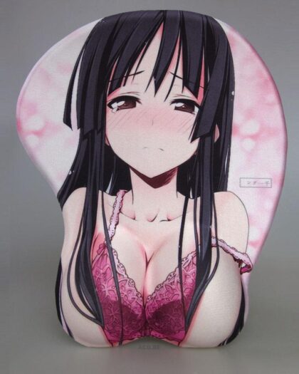 Mio Akiyama Boobs Mouse Pad Height 4cm K-ON! 3D Oppai Breast Anime Mouse Pad