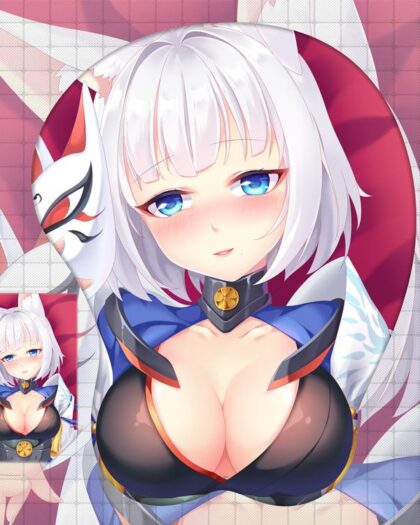 Kaga Boobs Mouse Pad Azur Lane 3D Oppai Breast Anime Mouse Pad