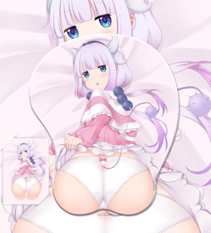 KannaKamui Butt Mouse Pad Miss Kobayashi's Dragon Maid 3D Butt Ass Anime Mouse Pad