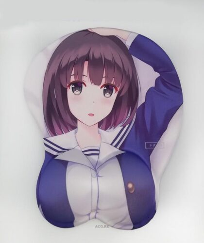 Kato Megumi Boobs Mouse Pad Height 4cm Saenai Heroine no Sodatekata 3D Oppai Breast Anime Mouse Pad
