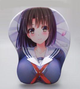 Kato Megumi Boobs Mouse Pad Height 4cm Saenai Heroine no Sodatekata 3D Oppai Breast Anime Mouse Pad