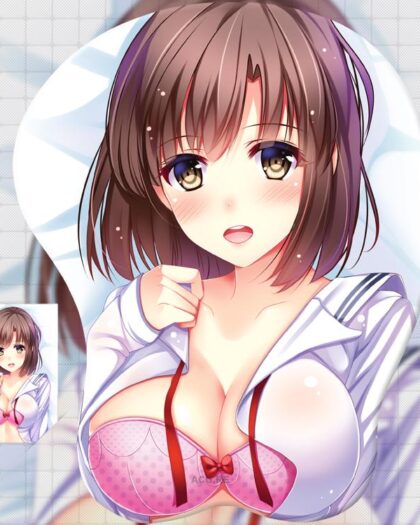 Katou Megumi Boobs Mouse Pad Saekano How to Raise a Boring Girlfriend 3D Oppai Breast Anime Mouse Pad