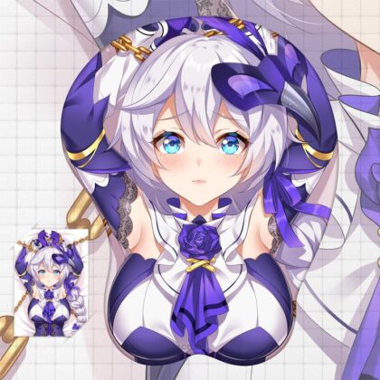 Kiana Kaslana Boobs Mouse Pad Honkai Impact 3 3D Oppai Breast Anime Mouse Pad