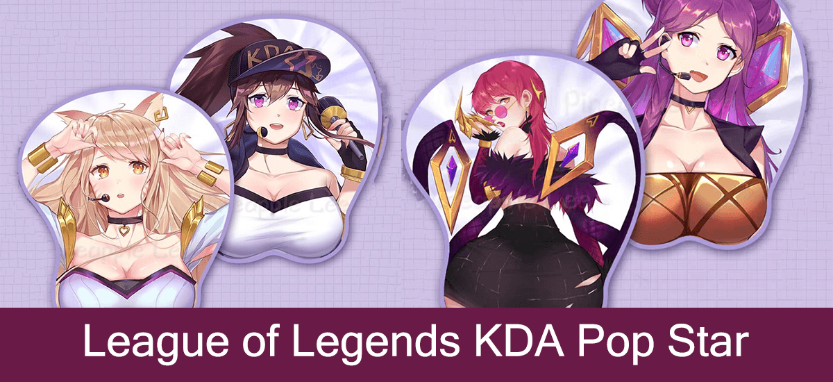 League of Legends KDA Pop Star 3D Mouse Pad