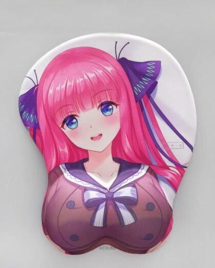 Nakano Nino Boobs Mouse Pad Height 4cm The Quintessential Quintuplets 3D Oppai Breast Anime Mouse Pad
