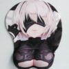 2B Boobs Mouse Pad Height 4cm Nier Automata 3D Oppai Breast Game Mouse Pad