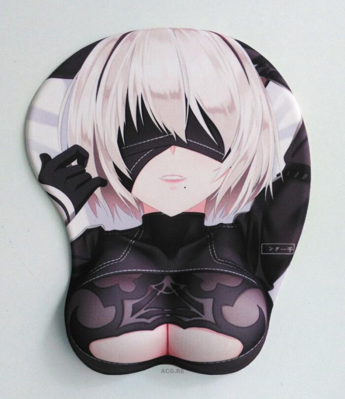 NieR Automata 2B 2B Boobs Mouse Pad Height 4cm Nier Automata 3D Oppai Breast Game Mouse Pad