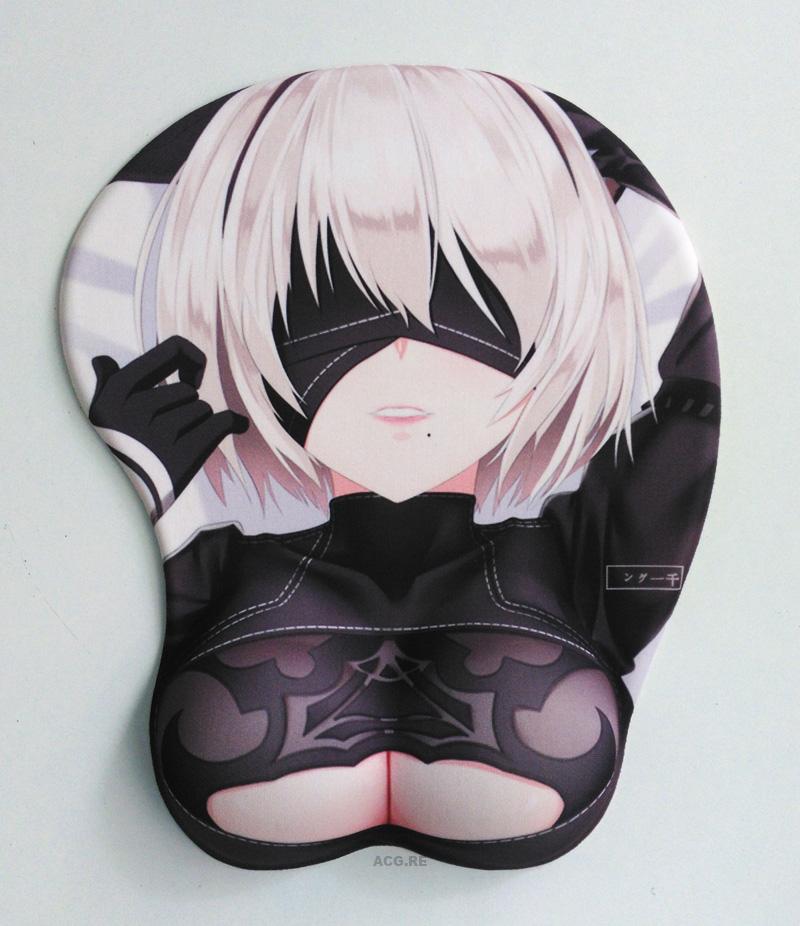 2B Boobs Mouse Pad Nier Automata 3D Oppai Breast Game Mouse Pad Made from.....