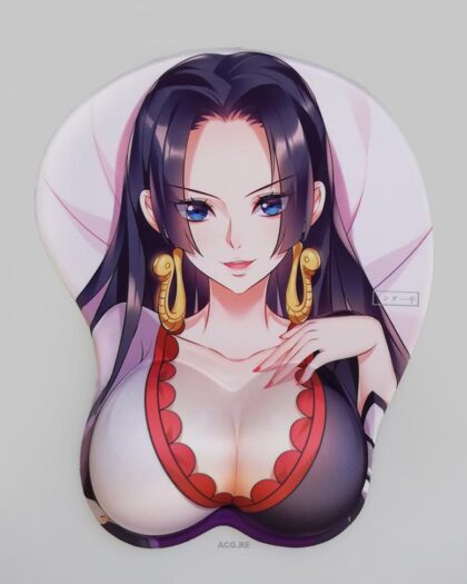 Boa Hancock Boobs Mouse Pad Height 4cm One Piece 3D Oppai Breast Anime Mouse Pad