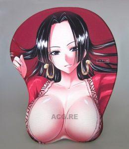 Boa Hancock Boobs Mouse Pad Height 4cm One Piece 3D Oppai Breast Anime Mouse Pad