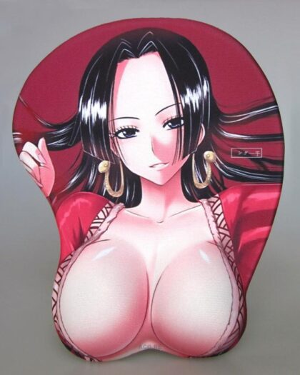 Boa Hancock Boobs Mouse Pad Height 4cm One Piece 3D Oppai Breast Anime Mouse Pad