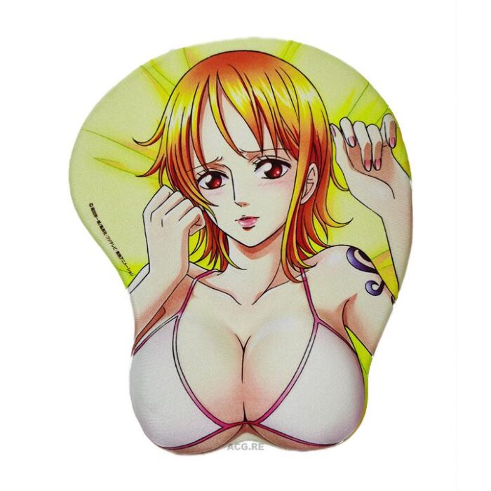 One Piece Nami One Piece Nami 3D Anime Boobs Mouse Pad