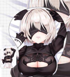 Original Design 2B Boobs Mouse Pad Nier 3D Oppai Breast Anime Mouse Pad