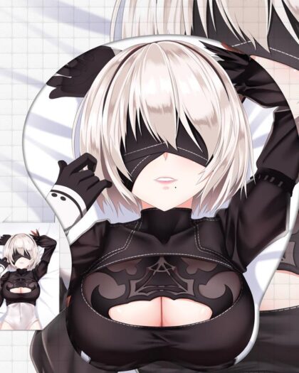 Original Design 2B Boobs Mouse Pad Nier 3D Oppai Breast Anime Mouse Pad