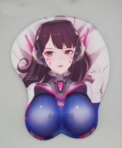 D.va Boobs Mouse Pad Height 4cm Overwatch 3D Oppai Breast Game Mouse Pad