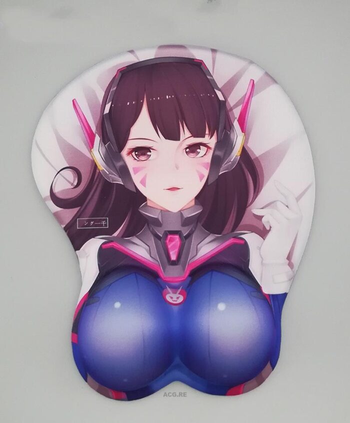 Overwatch D.va Ver 3 D.va Boobs Mouse Pad Height 4cm Overwatch 3D Oppai Breast Game Mouse Pad