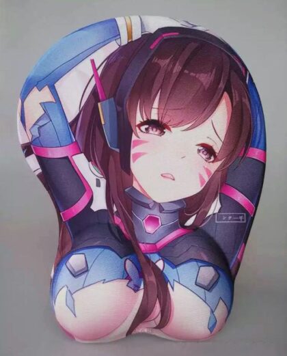 D.va Boobs Mouse Pad Height 4cm Overwatch 3D Oppai Breast Game Mouse Pad