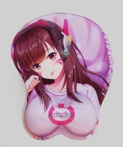 D.va Boobs Mouse Pad Height 4cm Overwatch 3D Oppai Breast Game Mouse Pad